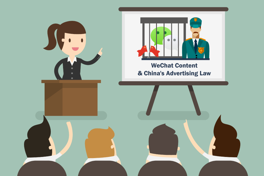 Wechat content advertising law of china