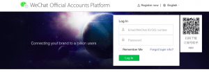 login WeChat china