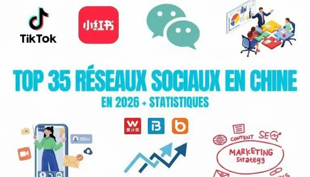 Top 35 réseaux sociaux en Chine 2026