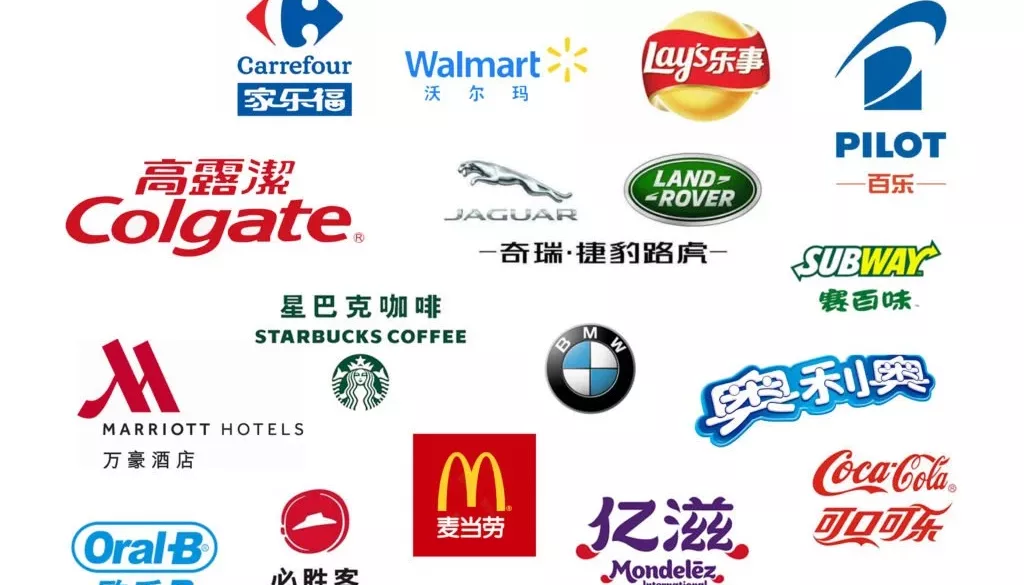 List of different Chinese brand names