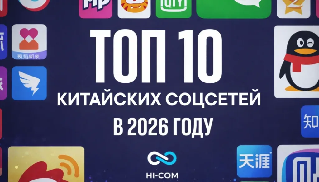 китайские мобильные приложения и соцсети 2026 года: WeChat, Douyin, Xiaohongshu, Weibo и другие
