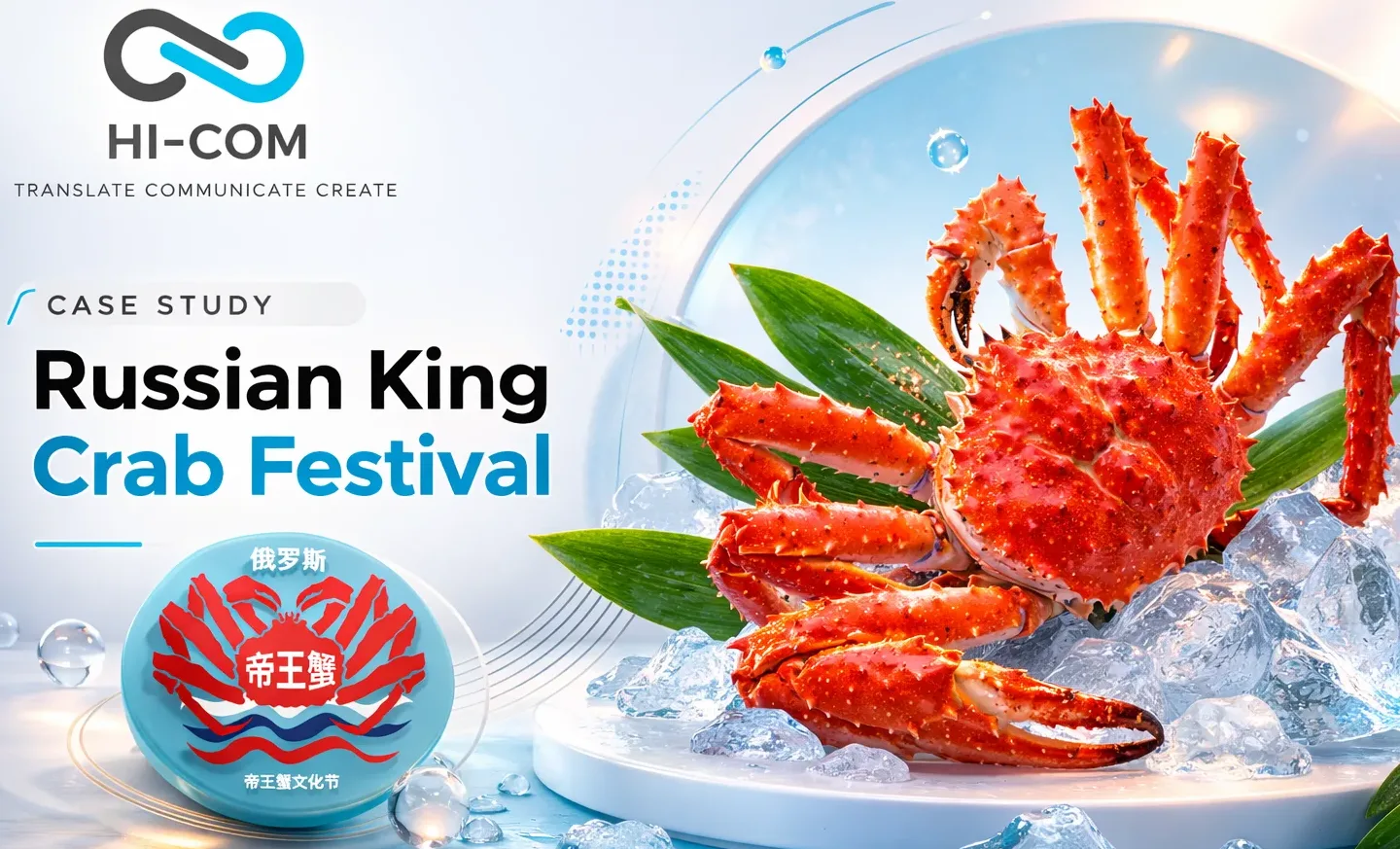 Королевский краб из России на фестивале Russian King Crab Festival в Китае — маркетинговая стратегия и продвижение HI-COM
