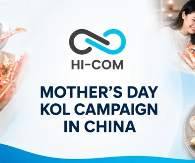 HI-COM Mother's Day KOL campaign in China cover featuring Russian King Crab and a mother-daughter gifting moment