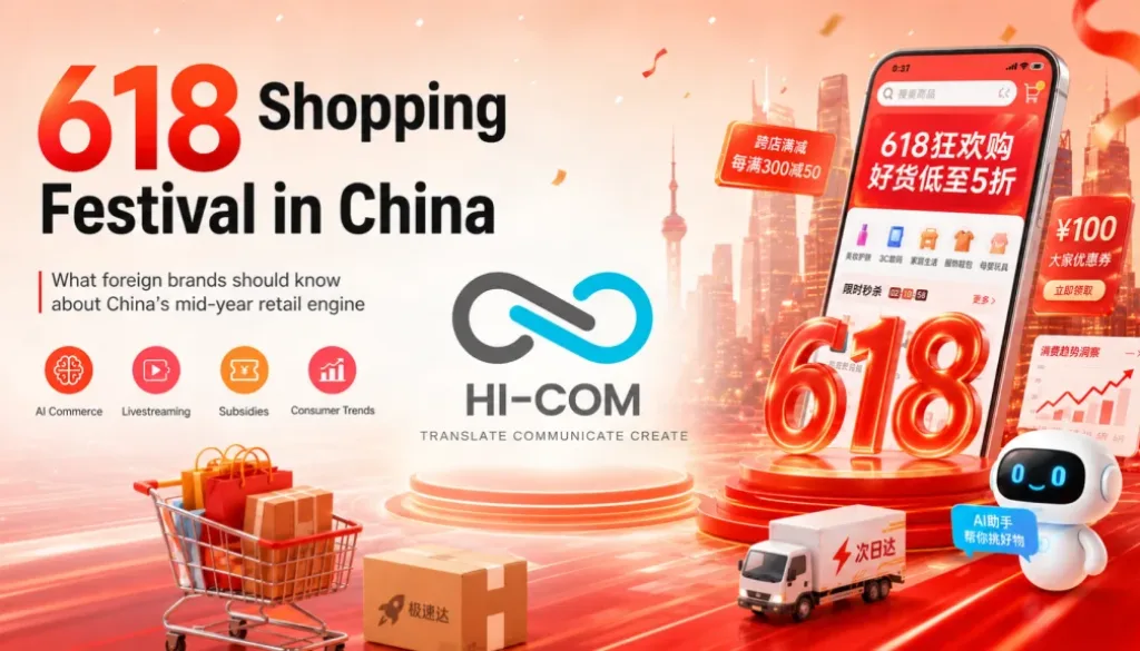 618 Shopping Festival in China showing e-commerce, livestreaming and digital retail strategy