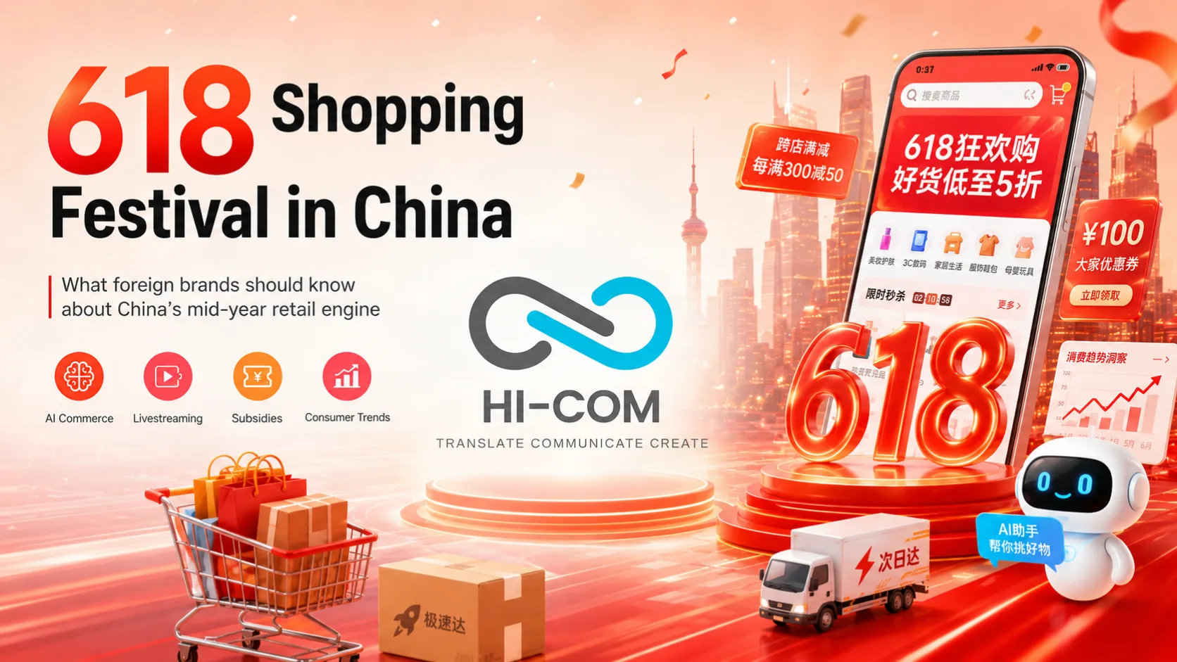 618 Shopping Festival in China showing e-commerce, livestreaming and digital retail strategy