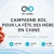 Visuel de couverture HI-COM pour une campagne KOL en Chine à l’occasion de la Fête des Mères, avec logo centré, titre en français et illustration de crabe royal dans un style professionnel et élégant.