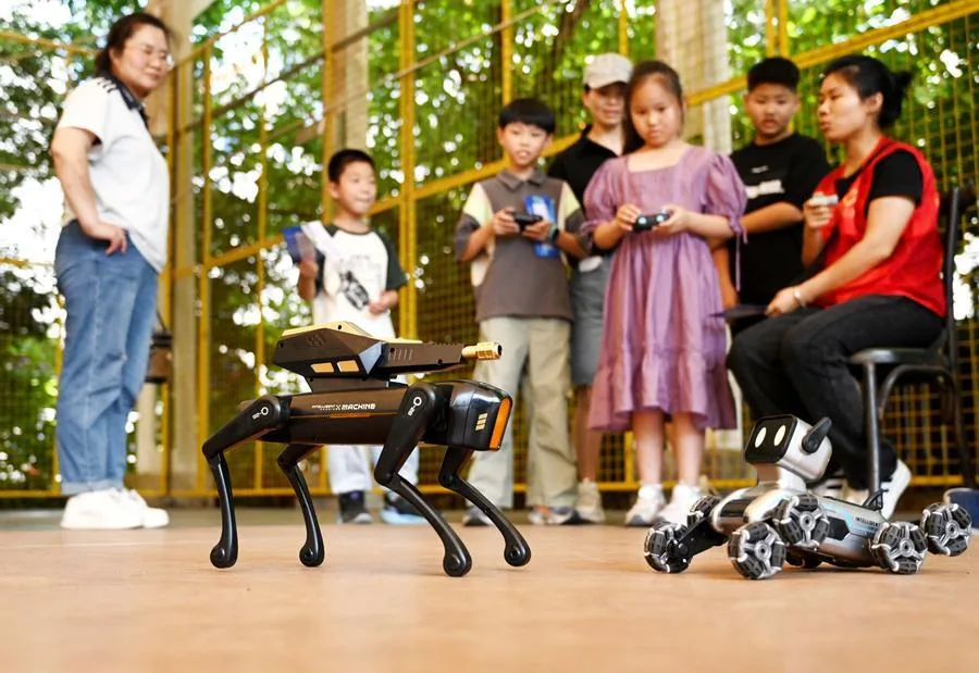 parents celebrating with AI & robotics