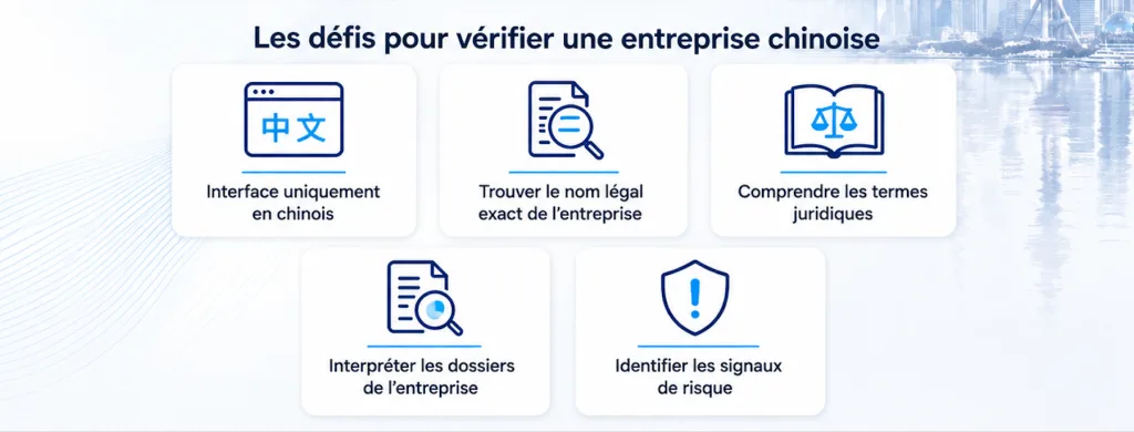 Difficultés rencontrées par les entreprises étrangères pour utiliser NECIPS en chinois