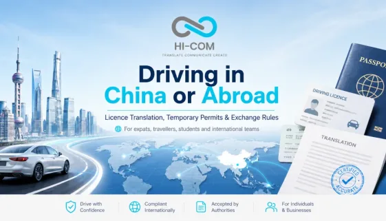Driving licence translation guide for using a foreign licence in China or a Chinese driving licence abroad