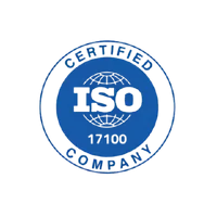 ISO 17100-oriented certified translation process icon for HI-COM Asia official document support.