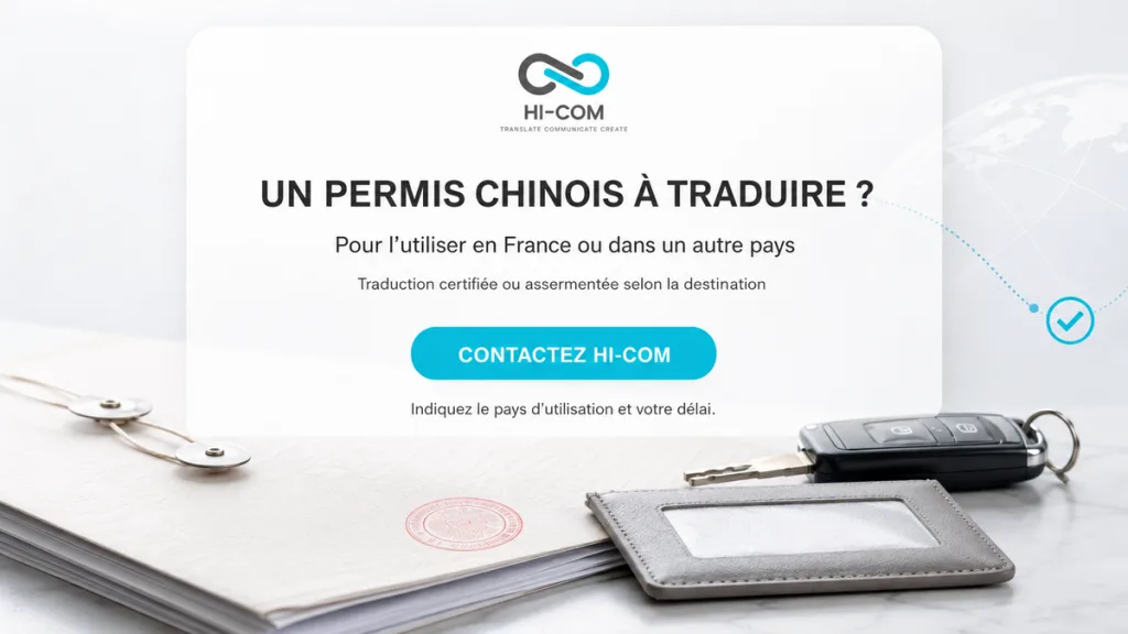 contactez hi-com pour la traduction de permis