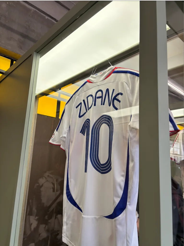 Zidane France number 10 jersey displayed in Shanghai during World Cup 2026 football activation