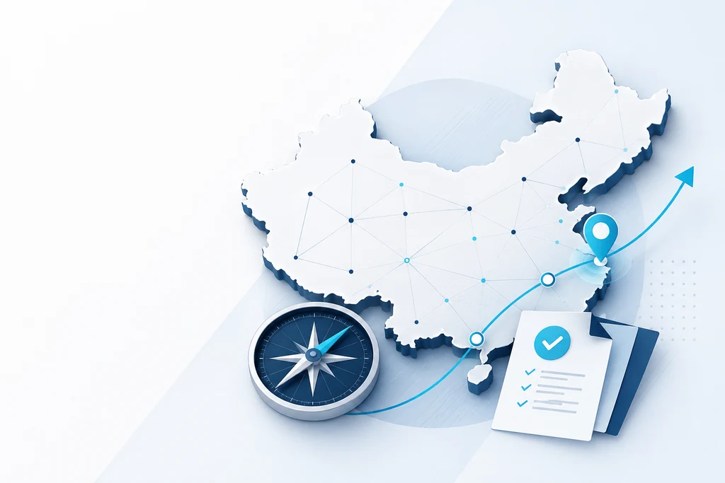 HI-COM China business consulting strategy visual for international companies entering the Chinese market
