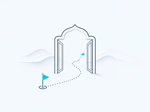 Illustration representing a company preparing to establish its first presence in the Chinese market
