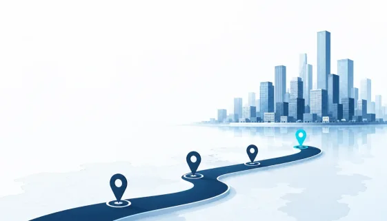 HI-COM China market entry strategy planning visual for companies entering or expanding in the Chinese market.