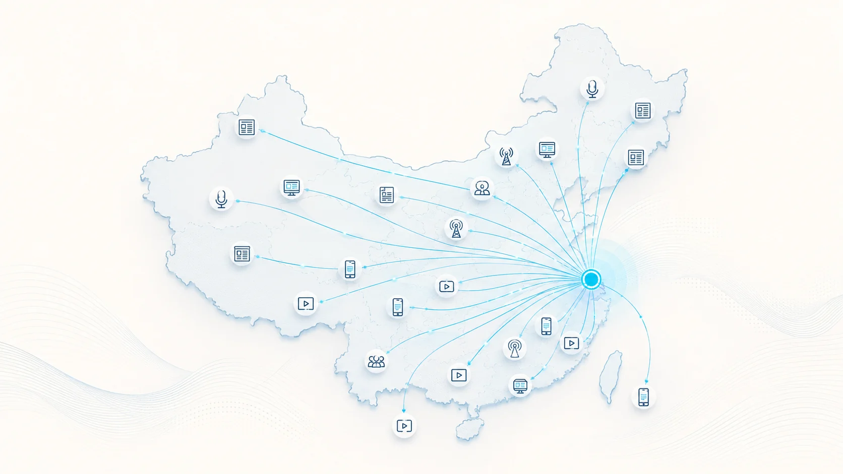 HI-COM PR and media distribution network across China