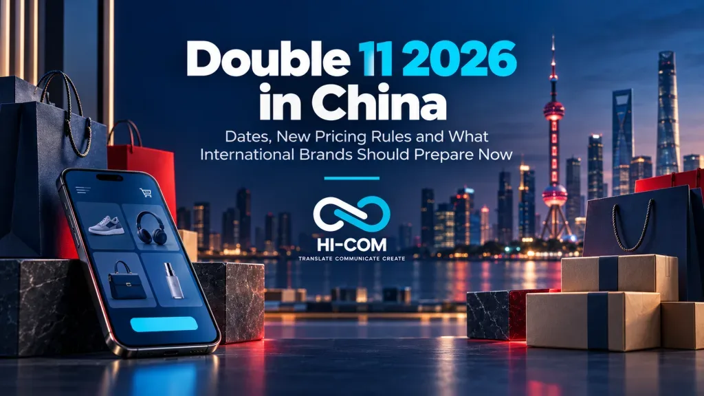 Double 11 2026 in China guide on dates, new pricing rules and preparation for international brands by HI-COM