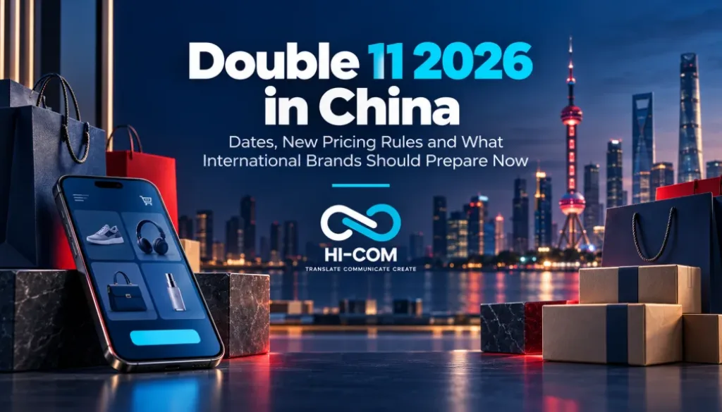 Double 11 2026 in China guide on dates, new pricing rules and preparation for international brands by HI-COM