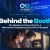 HI-COM case study cover for “Behind the Booth”, showing simultaneous interpreting at the 15th VDMA China Mechanical Engineering Summit in Shanghai, with a conference speaker on stage and interpreters working inside the booth.