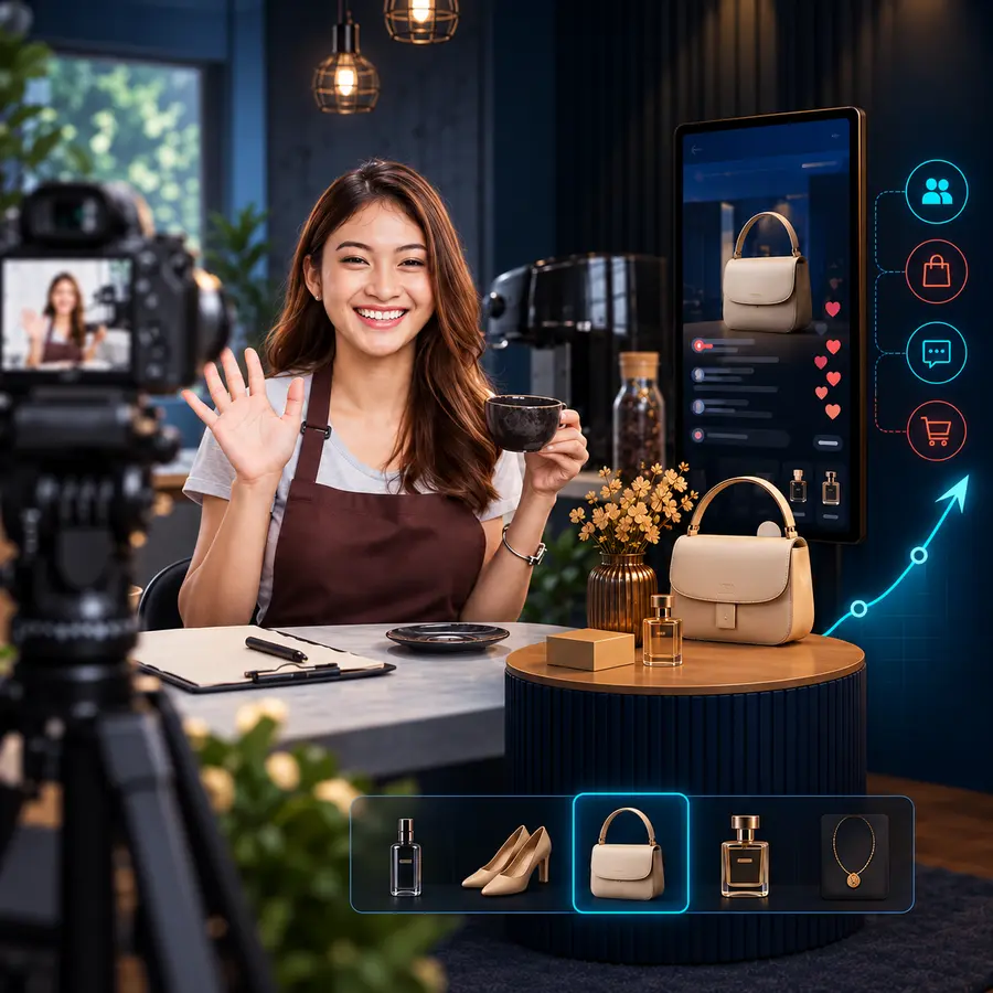 Livestream creator, digital product display and e-commerce growth strategy in China