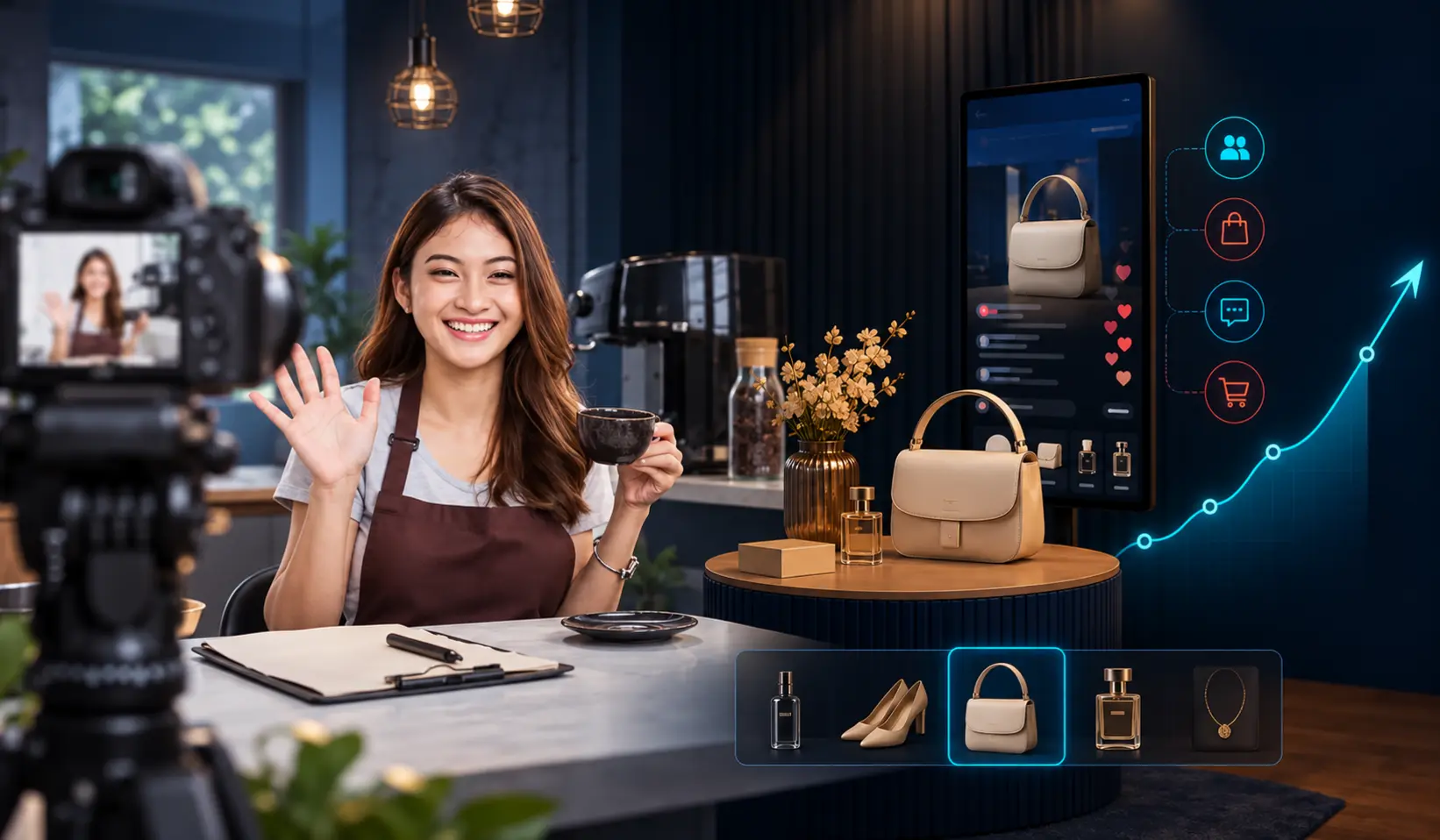 Livestream creator, digital product display and e-commerce growth strategy in China