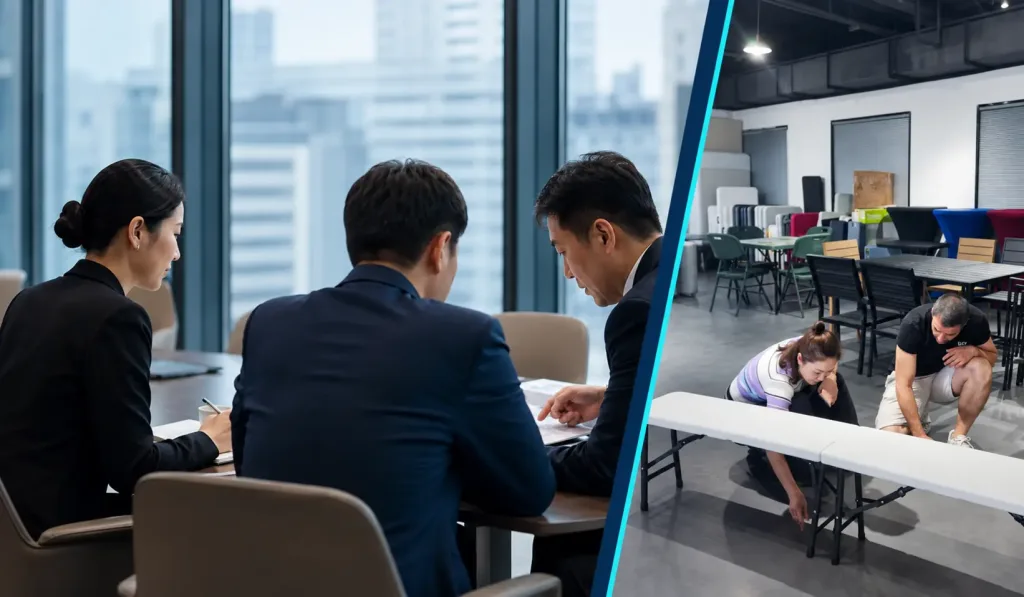 Business partner meeting and product evaluation for distribution development in China.