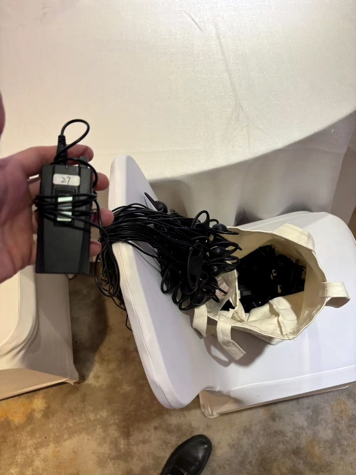 Portable tour-guide receiver and earpiece equipment prepared by HI-COM for a group of 20 participants in Shanghai.