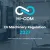 HI-COM logo centered over an illustrative factory scene, introducing EU Machinery Regulation 2027 and user manual requirements for machinery made in China.